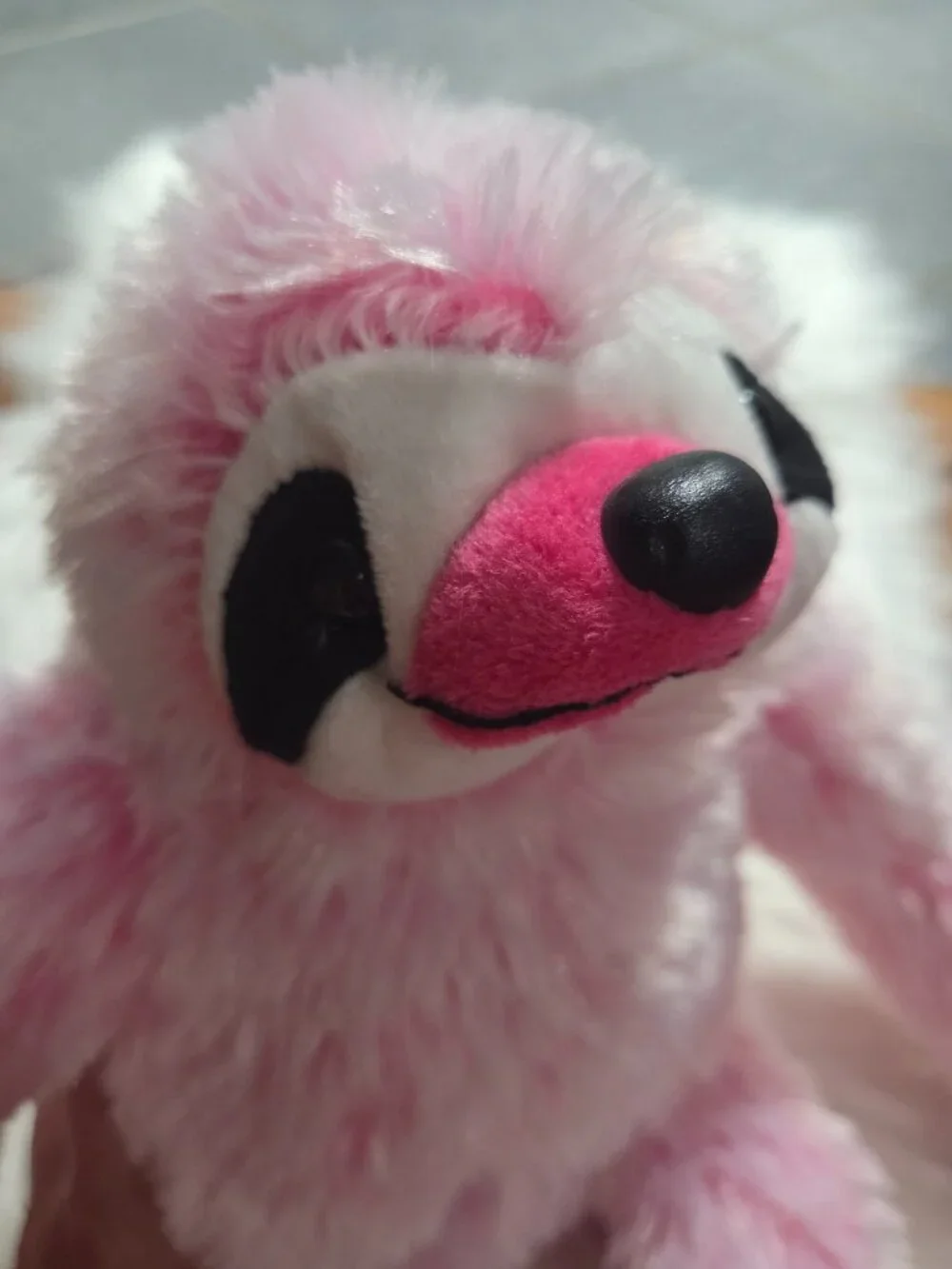 Pink Stuffed Sloth Toy